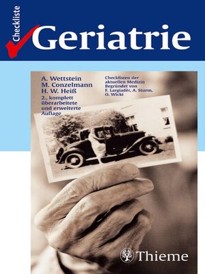 cover image of Checkliste Geriatrie